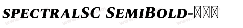 spectralSC SemiBold字体转换 spectralSC SemiBold字体转换